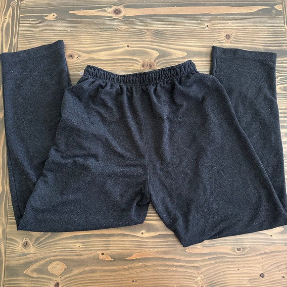 Men’s Eddie Bauer Charcoal Sweatpants Size M Drawstring Waist, Logo Embroidery - Picture 2 of 6